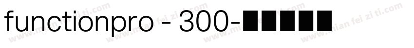 functionpro - 300字体转换